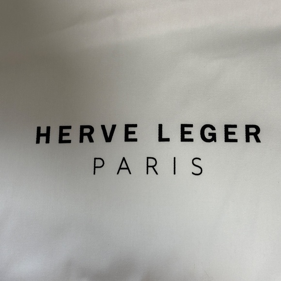 Hervé Léger Ruched Jersey Mini Dress | Classic Blue L - Picture 9 of 12